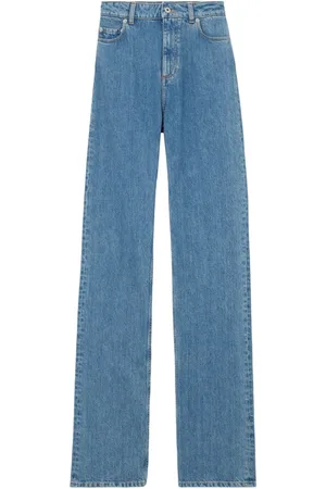 Burberry Gerade High-Waist-Jeans
