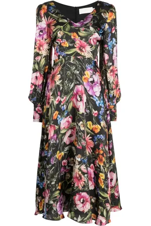 Cubus Midikleid mit Blumen-Print