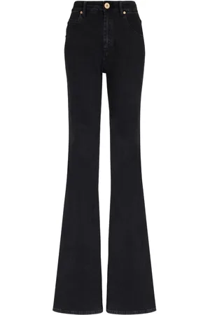 Balmain Schlagjeans mit hohem Bund