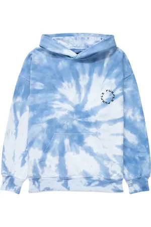 Purple Brand Hoodie mit Batikmuster