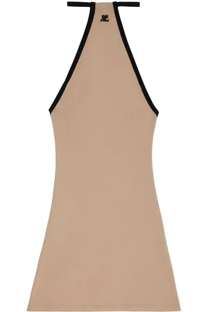 Courrèges Mini Dry Minikleid mit Logo-Stickerei