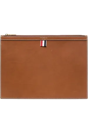 Thom Browne Dokumentenmappe mit gestreifter Lasche