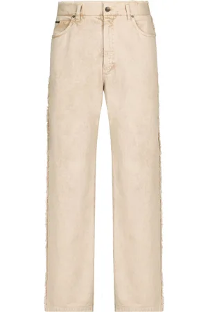 Dolce & Gabbana Ausgefranste Jeans mit lockerem Schnitt