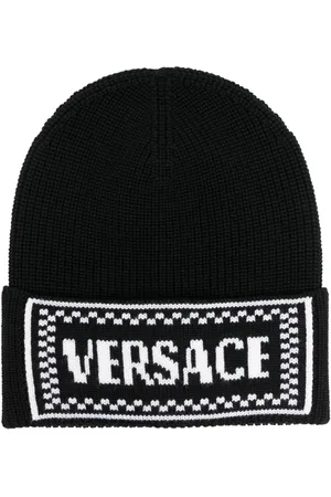 VERSACE Intarsien-Mütze mit Logo