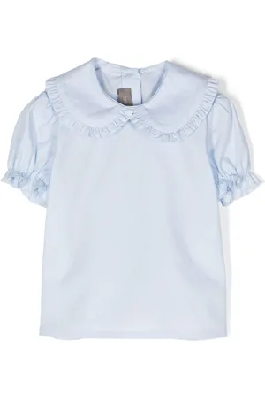LITTLE BEAR Gerüschte Bluse mit kurzen Ärmeln