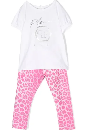 Philipp Plein Strampler-Set mit Geparden-Print