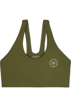 Sporty & Rich Sport-BH mit Logo-Print