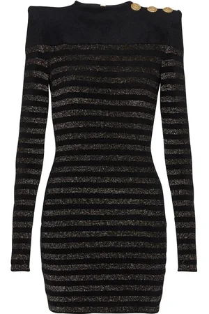 Balmain Minikleid mit Knopfdetail