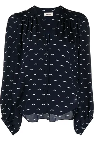 Zadig & Voltaire Bluse mit grafischem Print