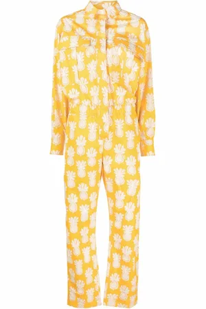 La DoubleJ Aviator Jumpsuit mit Früchte-Print