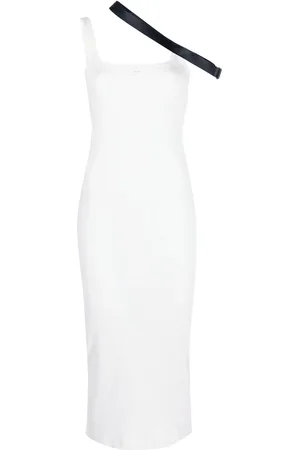 Courrèges Midikleid mit Trägerdetail