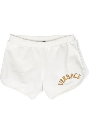 VERSACE Kurze Shorts mit Logo-Stickerei