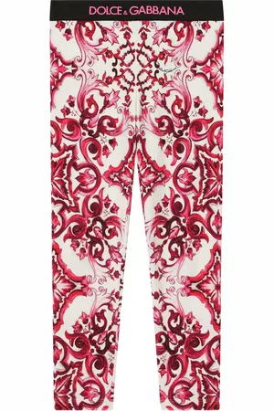 Dolce & Gabbana Leggings mit Majolica-Print