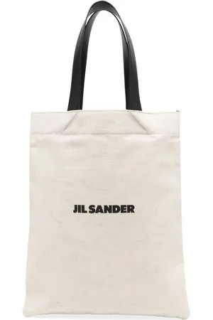 Jil Sander Shopper mit Logo-Print