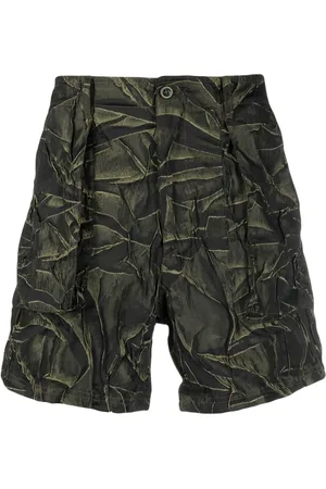 4SDESIGNS Shorts mit abstraktem Print