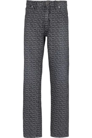 Balmain Jeans aus Monogramm-Jacquard