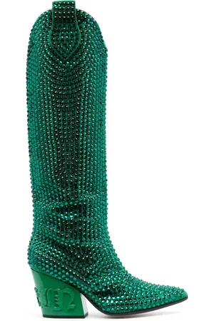 Philipp Plein Stiefel mit Kristallen 75mm