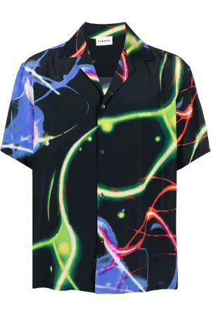 P.A.R.O.S.H. Seidenhemd mit grafischem Print