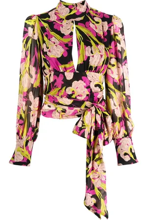 Pinko Bluse mit Blumen-Print