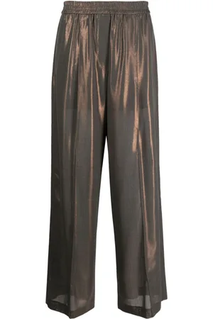 Brunello Cucinelli Wide-Leg-Hose in -Optik
