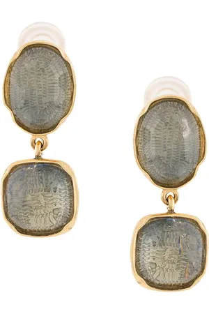 Goossens Vergoldete Ohrringe mit Cabochon