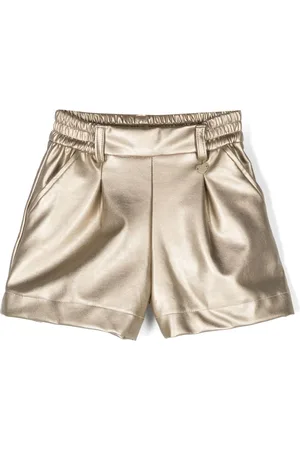 MONNALISA Shorts im Metallic-Look