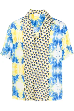 P.A.R.O.S.H. Seidenhemd mit Print-Mix