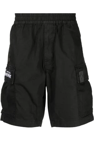 A Bathing Ape Bermudas mit Logo-Patch