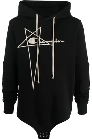 Rick Owens Hoodie mit Logo-Stickerei