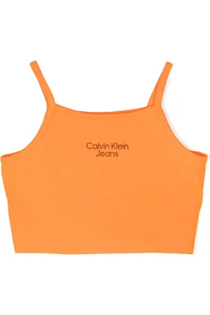 Calvin Klein Cropped-Tanktop mit Logo-Print