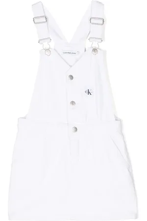 Calvin Klein Latzkleid mit Logo-Patch