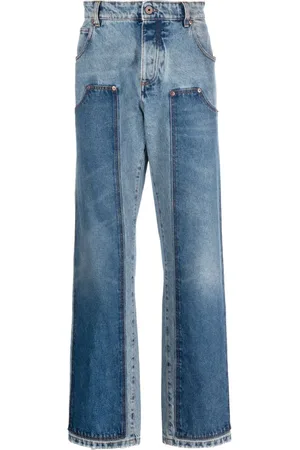 Balmain Gerade Jeans im Hybrid-Design