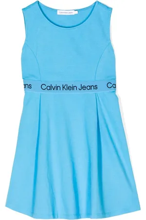Calvin Klein Ärmelloses Kleid mit Logo-Streifen