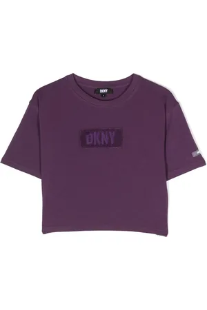 DKNY Cropped-T-Shirt mit Logo-Patch