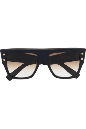 Balmain B-I Sonnenbrille mit eckigem Gestell