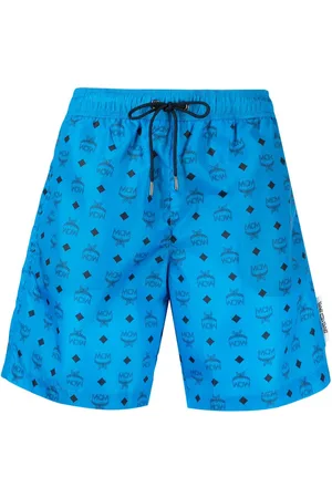 MCM Badeshorts mit Monogramm-Print