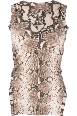 Stella McCartney Top mit Python-Print