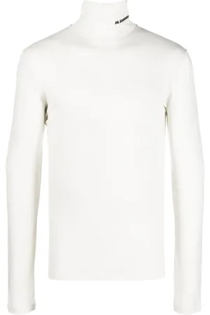 Jil Sander Rollkragenpullover mit Logo-Print
