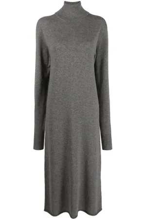 Jil Sander Midikleid mit Stehkragen