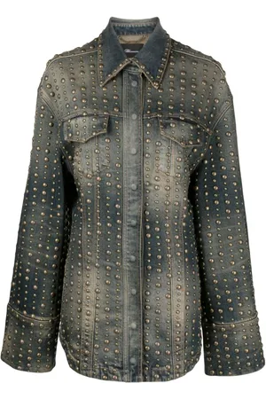BLUMARINE Jeansjacke mit Nieten
