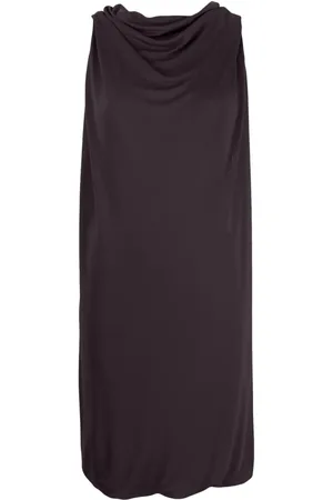 Lanvin Midikleid mit rundem Ausschnitt
