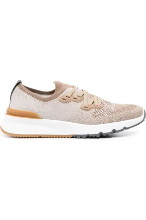 Brunello Cucinelli Sneakers mit Mesh-Einsatz