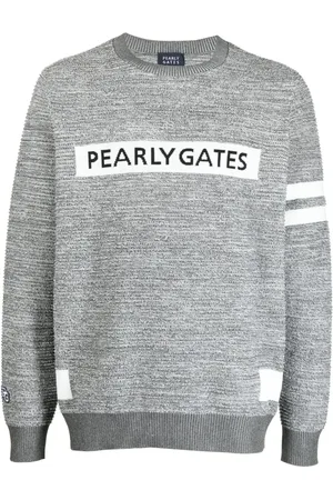 PEARLY GATES Pullover mit Intarsien-Logo
