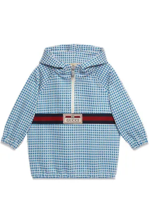 Gucci Karierte Jacke mit Webstreifen