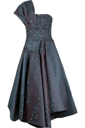 Saiid Kobeisy One-Shoulder-Kleid mit Tüll