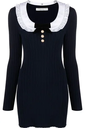 Alessandra Rich Geripptes Minikleid