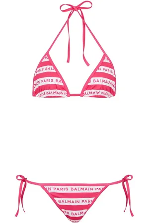 Balmain Bikini mit Logo-Print