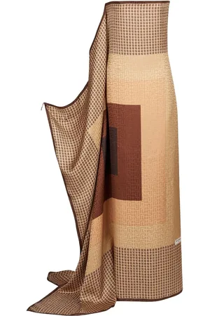 Balmain Maxikleid mit Monogramm-Print