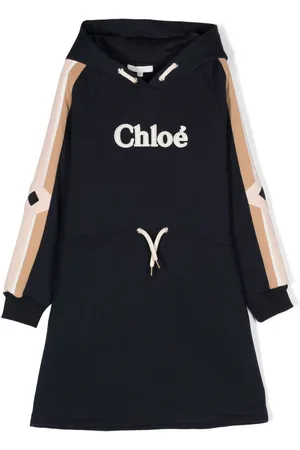 Chloé Kleid mit Logo-Applikation