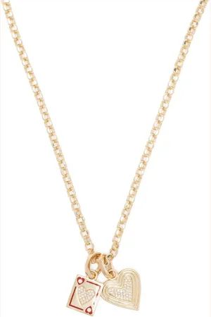 Adina Reyter 14kt Gelbgoldhalskette mit Diamanten